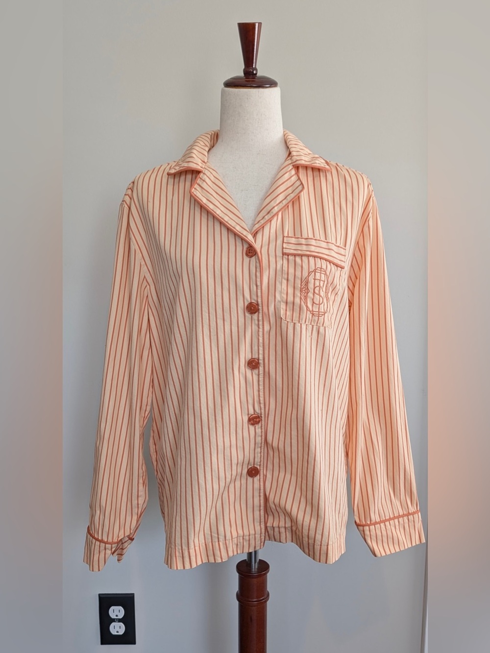 Taylor Swift The Life of a Showgirl Pajama Long Sleeve Top Stripes Size Small
